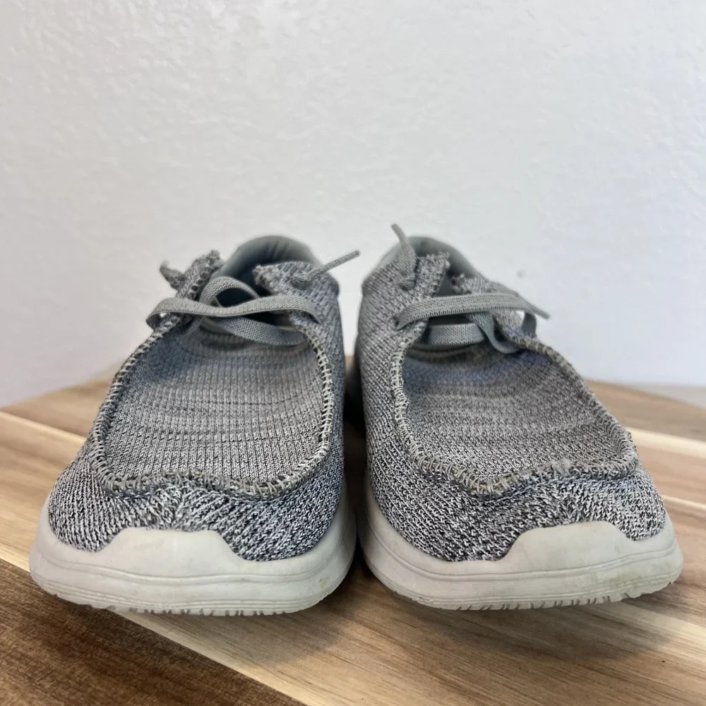 Skechers Melson Planon Shoes Mens 9 Gray Slip On Knit Slip On Comfort Casual